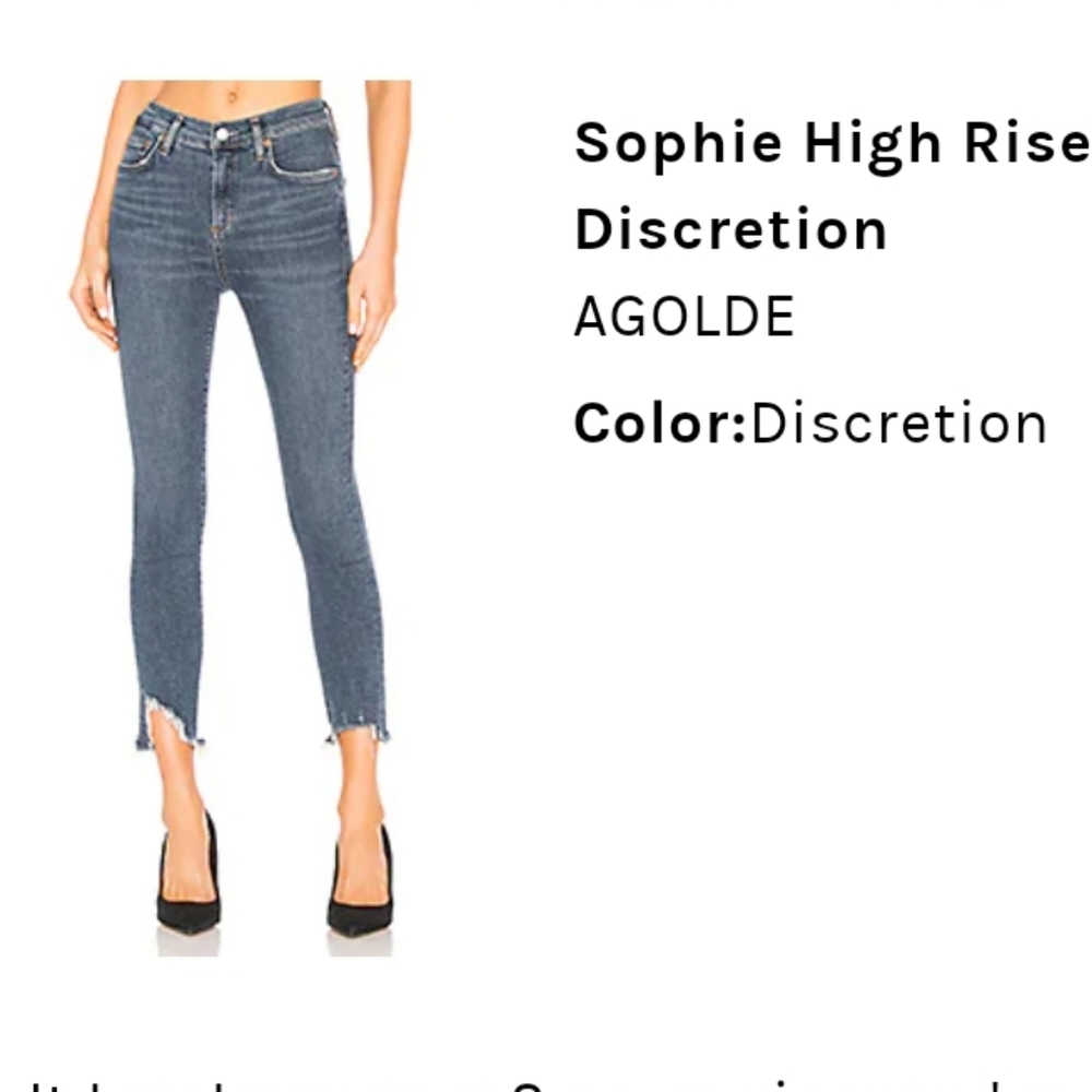 Agolde Sophie High Rise Crop Jeans